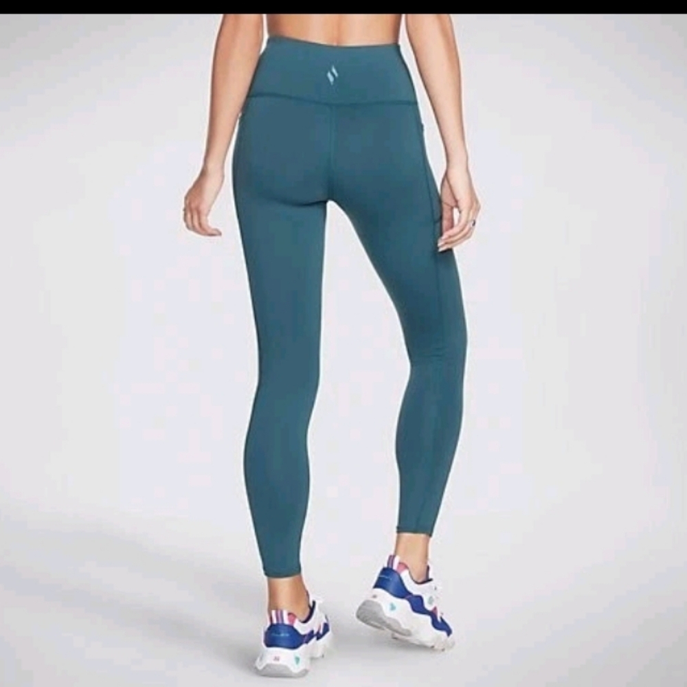 Skechers Go Walk Size Medium Teal Leggings